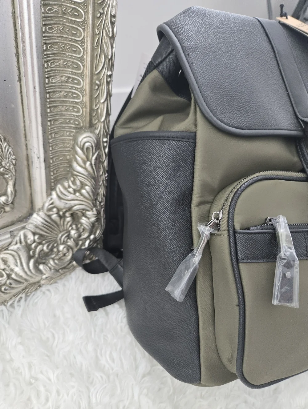Aldo Perikathhx Unisex Backpack. Olive Black. New.